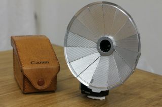 Vintage Canon Flash Unit Model Iii W/leater Case