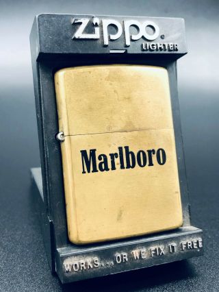 Zippo 1992 Marlboro Raised Letter Promotional Lighter (very Rare)