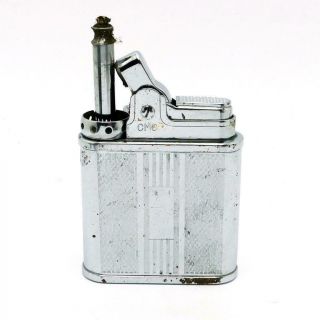 Vintage Continental Telescopic Flame Pipe Lighter Chrome -