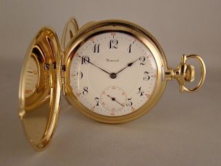 108 Years Old E.  Howard 19j Series 5 14k Solid Gold Hunter Case 16s Pocket Watch