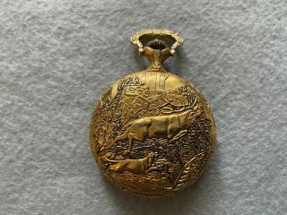 Swiss Made Andre Rivalle 17 Jewels Vintage Mechanical Wind Up Pocket Watch 3