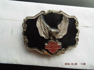 Vintage 1970’s Harley Davidson Motorcycles Eagle Emblem Belt Buckle