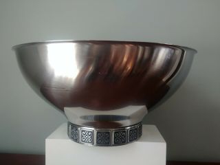 Vintage Rogers Insilco Stainless Steel Salad Bowl Fashion Stainless