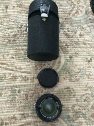 Vintage Vivitar 28 Mm 1:2 Auto Wide - Angle No.  22910186 55mm Lens - With Case