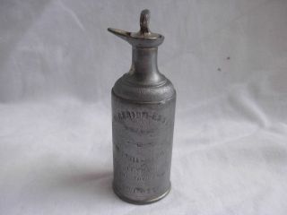 Rare Antique French Lighter Fluid Bottle,  Dated 1911.