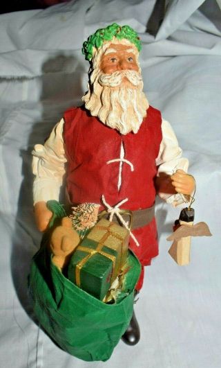 Estate=stunning 10 " Tall Vintage Style Santa 1986 Clothique By Possible Dreams