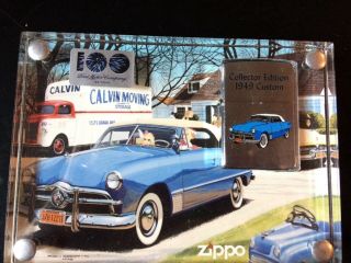 Ford Motor Company 100th Anniversary 1949 Custom Zippo Lighter And Case