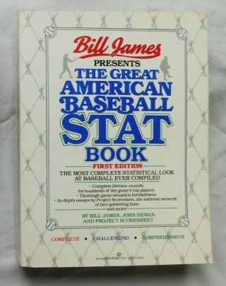 1987 Bill James The Great American Baseball Stat Book