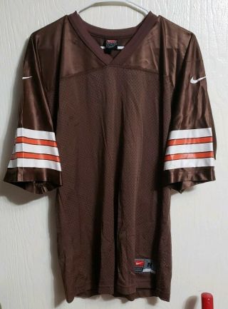 Nike Cleveland Browns Blank Football Jersey Mens Medium Custom Nfl