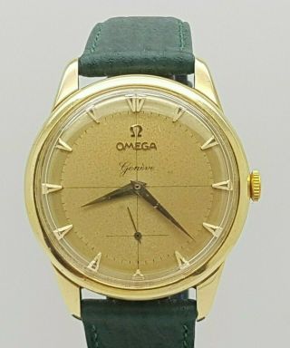 Fine & Vintage 18k Solid Gold Omega Geneve „jumbo“ 2748 Men Watch C.  266