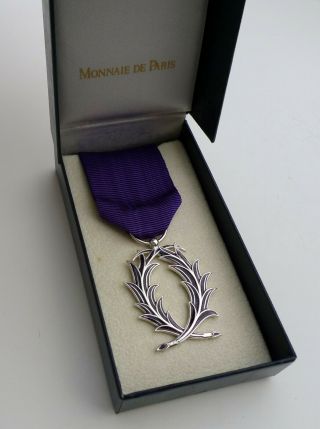 Ordre Des Palmes Académiques Vintage French Medal Order Of Academic Palms Silver