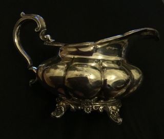 Antique Early Silver Large Milk Jug Early 19th Century