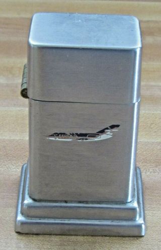 Federal Express Advertising Zippo Table Top Lighter Brushed Stainless Steel
