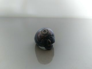 Vintage / Stussy Small Pinky Ring Skull Antique Black