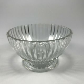 Vtg Anchor Hocking " Queen Mary Clear " Footed Sherbet Bowl - 2 - 1/8 " Tall - Htf
