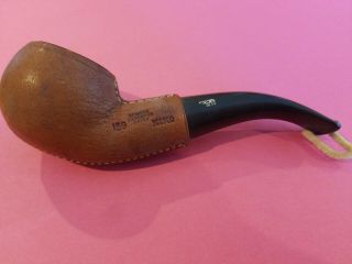 Kiko Tanganyika Tasmania,  139,  Leather Bowl Pipe,  5.  5 Inches,
