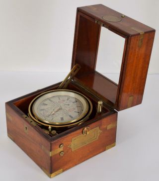Marine Chronometer By Joseph Sewill Maker To The Royal Navy Circa 1900