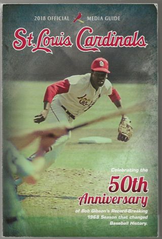 2018 St.  Louis Cardinals Baseball Media Guide - Bob Gibson Cover