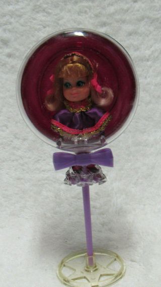 Vintage Mattel Liddle Kiddle Sweet Treat Lollipop Lolli Grape