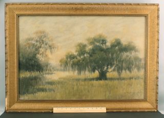 Antique Alexander Drysdale Louisiana Impressionist Landscape Watercolor Painting