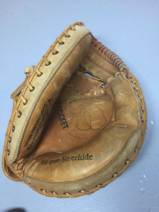 Ted Williams Sears Catchers Glove 16188 Leather Right Handers Vintage Pro Pocket