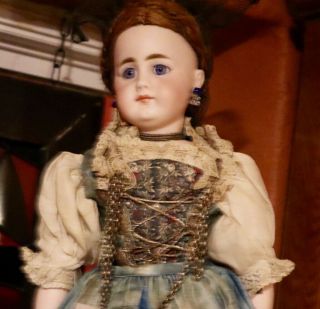 20 " Antique German Bisque Simon Halbig 949 Factory Doll