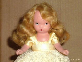40 ' s vintage 5 1/2 in.  bisque Nancy Ann - story book girl doll 2
