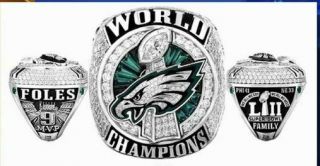 2017 - 2018 Philadelphia Eagles Bowl Championship Ring Nick Foles
