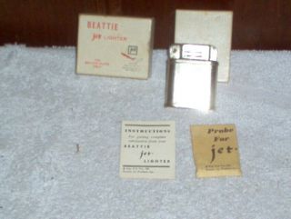 Vintage Beattie Jet Lighter,  Instruction Book And Probe
