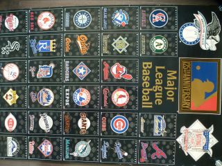 Vintage Giant 125 Th Anniversary Major League Baseball Mlb Poster Logos Collage