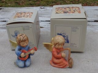 Vintage Hummel 2 Figurines Ex,  Songs Of Praise & The Accomponist W/box