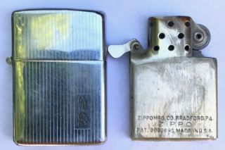 Vintage 3 Barrel Hinge Zippo Lighter