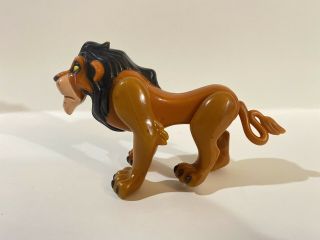 Disney Villain Scar From Lion King 4” Figure Vintage Burger King Kids Meal Toy