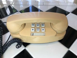 Vintage Beige Princess Telephone Western Electric At&t Touch Tone