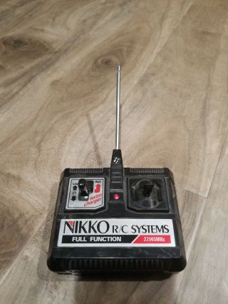 Vintage 1985 Nikko R/c Systems 27 Mhz Full Function Turbo Charge Remote Control