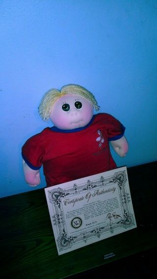 Vintage Little People Pals Cabbage Patch Kid Xavier Roberts Doll Soft.