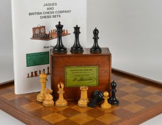 Antique Jaques Chess Set,  Circa 1855 - 1860