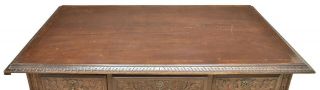 SPANISH RENAISSANCE REVIVAL CARVED LIBRARY DESK,  19th century (1800s) 3