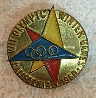 1960 Squaw Valley Winter Olympic Games Logo Pin Badge