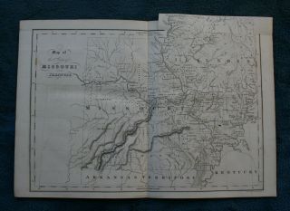 19th Century Map Of Missouri And Illinois Published By J Hinton 1832