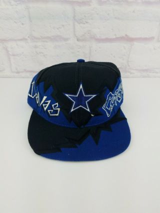 Vintage 1990’s Nfl Dallas Cowboys Drew Pearson Snapback Hat Graffiti - Rare Vtg