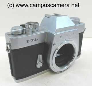 Olympus Ftl 35mm Slr Body Vintage 1971 - 72 Parts Camera Only / Non - Operational