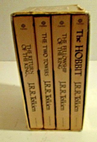 Vintage J.  R.  R Tolkien The Hobbit And Lord Of The Rings 4 Box Set 1977