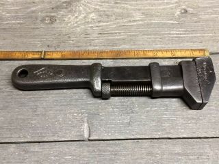 Vintage Whitman & Barnes W & B 10” All Steel Adjustable Wrench One