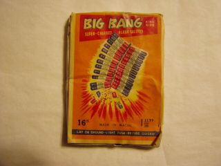 Vintage Class 2 Big Bang Brand 1 11/16 X 16 