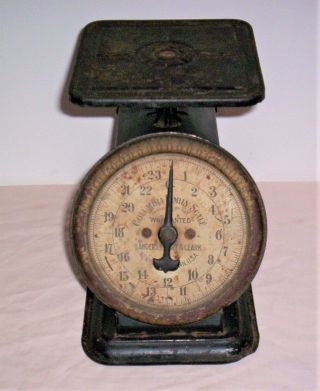 Antique Vintage Columbia Family Scale Landers,  Frary & Clark In Good Cond