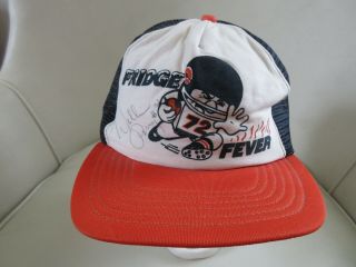 William Perry Autographed Chicago Bears 72 " Fridge Fever " Snapback Hat Vintage