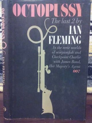 007 James Bond Ian Fleming Octopussy & The Living Daylights 1966 Hardcover Book