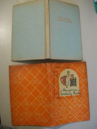 Hungarian Cookery Book by Karoly Gundel HCDJ Vintage Pannonia Press 1956 2nd Ed. 2