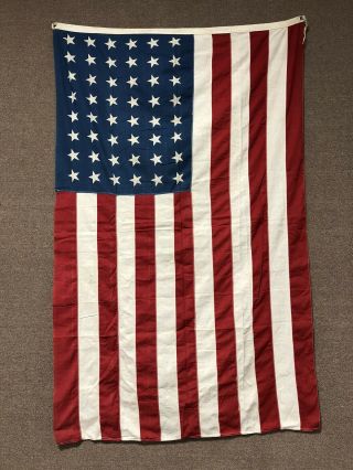 Vintage 48 Star American Flag Ww2 Era Americana 3 - 1/2 X 5 - 1/2